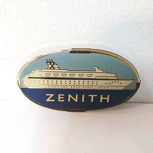 Vtg Zenith Ship Celebrity Cruise Royal Caribbean Lines Oval Fridge Magnet